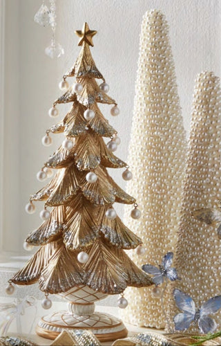 PRE-ORDER  Raz 18" Gold Tree with Pearls 4510518