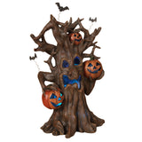 Pre-Order Gerson 18"Lighted Resin Haunted Tree with Pumpkins and Sound 2274970