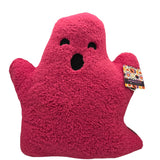 Hot Pink Sherpa Ghost Throw Pillow