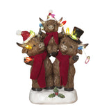 Pre-Order 9.8"H Lighted Resin Highland Cows Momma Daddy Baby Family Figurine w/ Timer2795200