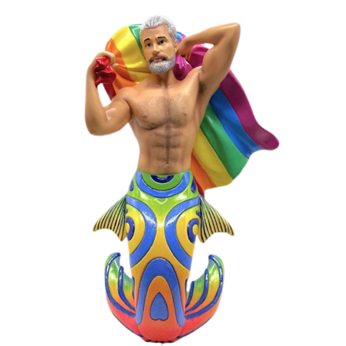 PRE-ORDER December Diamonds 19" Father Pride Merman Display 55-55486