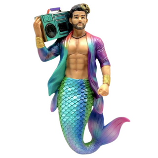 December Diamonds Big Booming Box Merman Christmas Ornament 55-55469