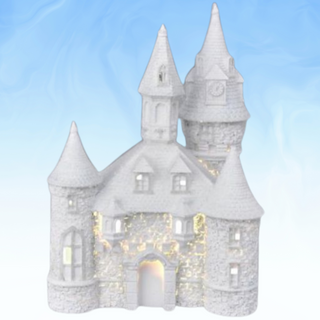 PRE-ORDER December Diamonds 12in LED White Castle - Blue Nutcracker Suite 29-30256