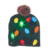 Childs Novelty Battery-Operated LED Christmas Hat Gingerbread Lights Snowman CC5548