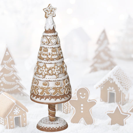 PRE-ORDER Gerson 17.5" Frosted Gingerbread Tree 2806340