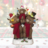 Pre-Order 9.8"H Lighted Resin Highland Cows Momma Daddy Baby Family Figurine w/ Timer2795200