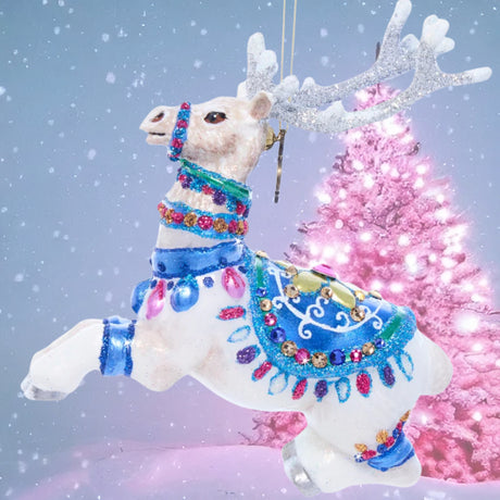 Vixen Reindeer Glass Ornament SDH2324-250