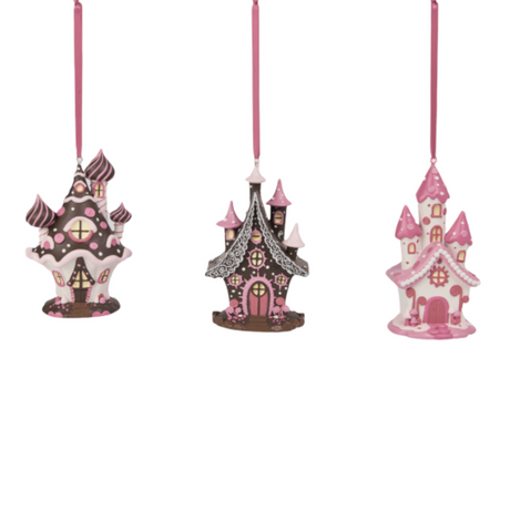 PRE-ORDER  December Diamonds Candy House Ornaments Set -Candy Towne 29-29030