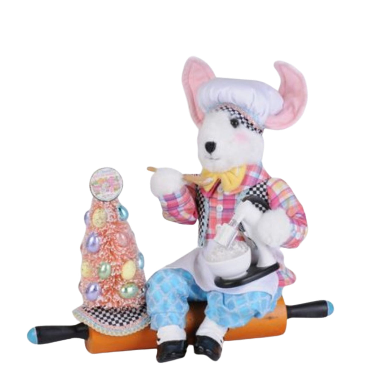 Karen Didion 17" Kitchen Bunny on Rolling Pin