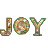 Pre-Order Gerson 7.75"H Lighted Laser Cut "JOY" Sign 2793510