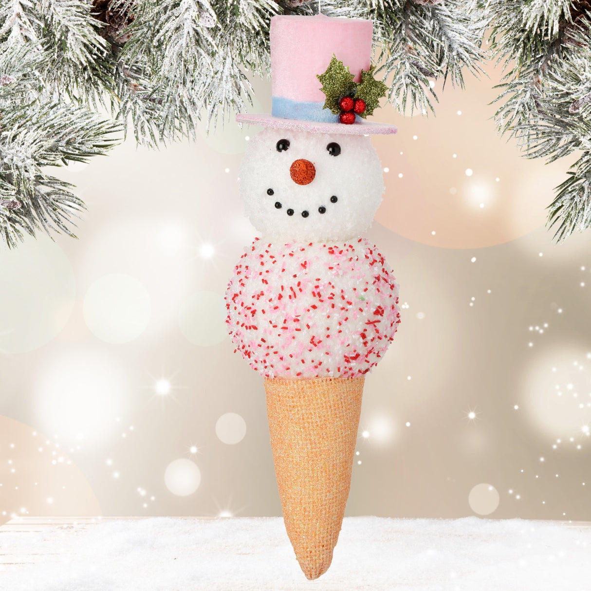 Sweet Shoppe 14" Peppermint Ice Cream Ornament