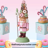 Regency 15" Resin Doughnut Hat Nutcracker w/Staff