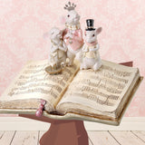 Regency International 9" Resin Singing Mice On Music Book With Candle