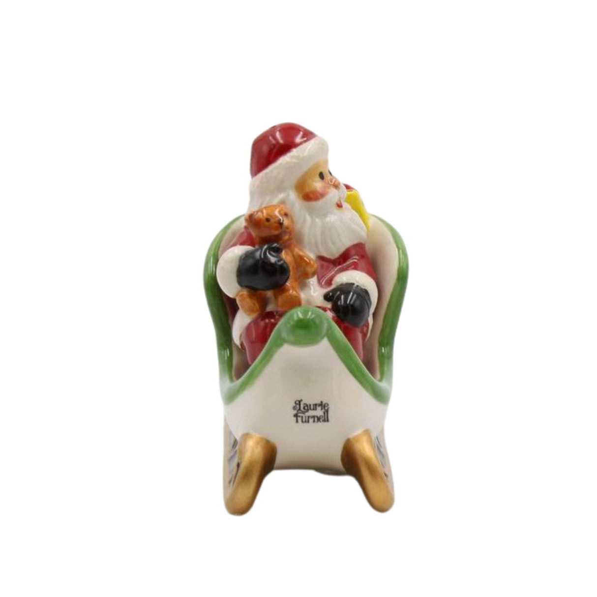 Santa With Sitting On The Sleigh Salt & Pepper Shaker Set