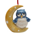 Christmas 2024 Whimsical Owl On The Moon Ornament