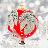 5" Ruby Tapestry Ornament by HeARTfully Yours - Option 1