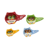 Christmas 2024 Whimsical Christmas Owl: Measuring Spoon (4 Pcs Set)