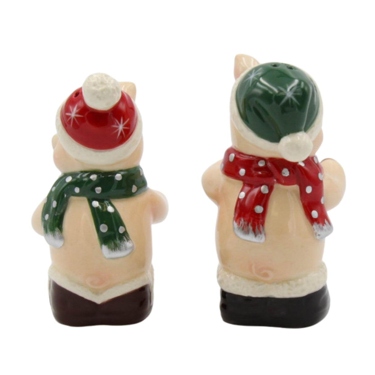 Christmas Pig Salt And Pepper Shaker Set