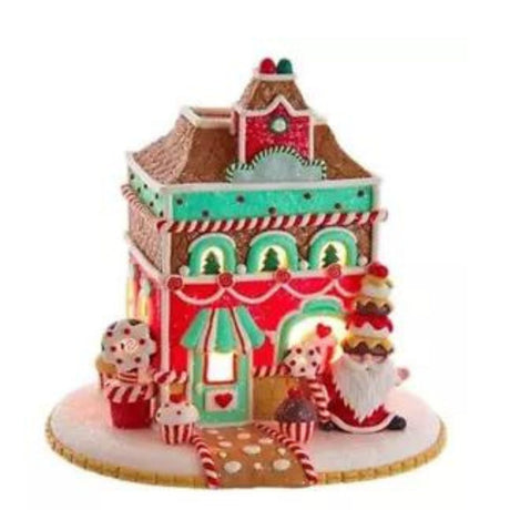 Lighted Gingerbread Sugar Plum Bakery Candy Shoppe