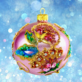 4" Winter Tapestry Ornament by HeARTfully Yours - Option 1