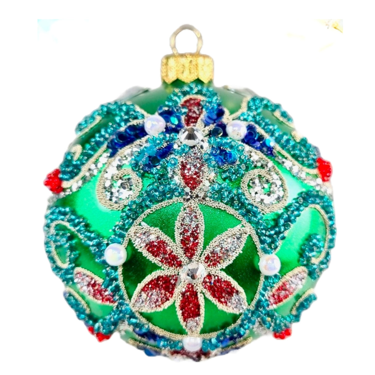 4" Winter Tapestry Ornament by HeARTfully Yours - Option 4