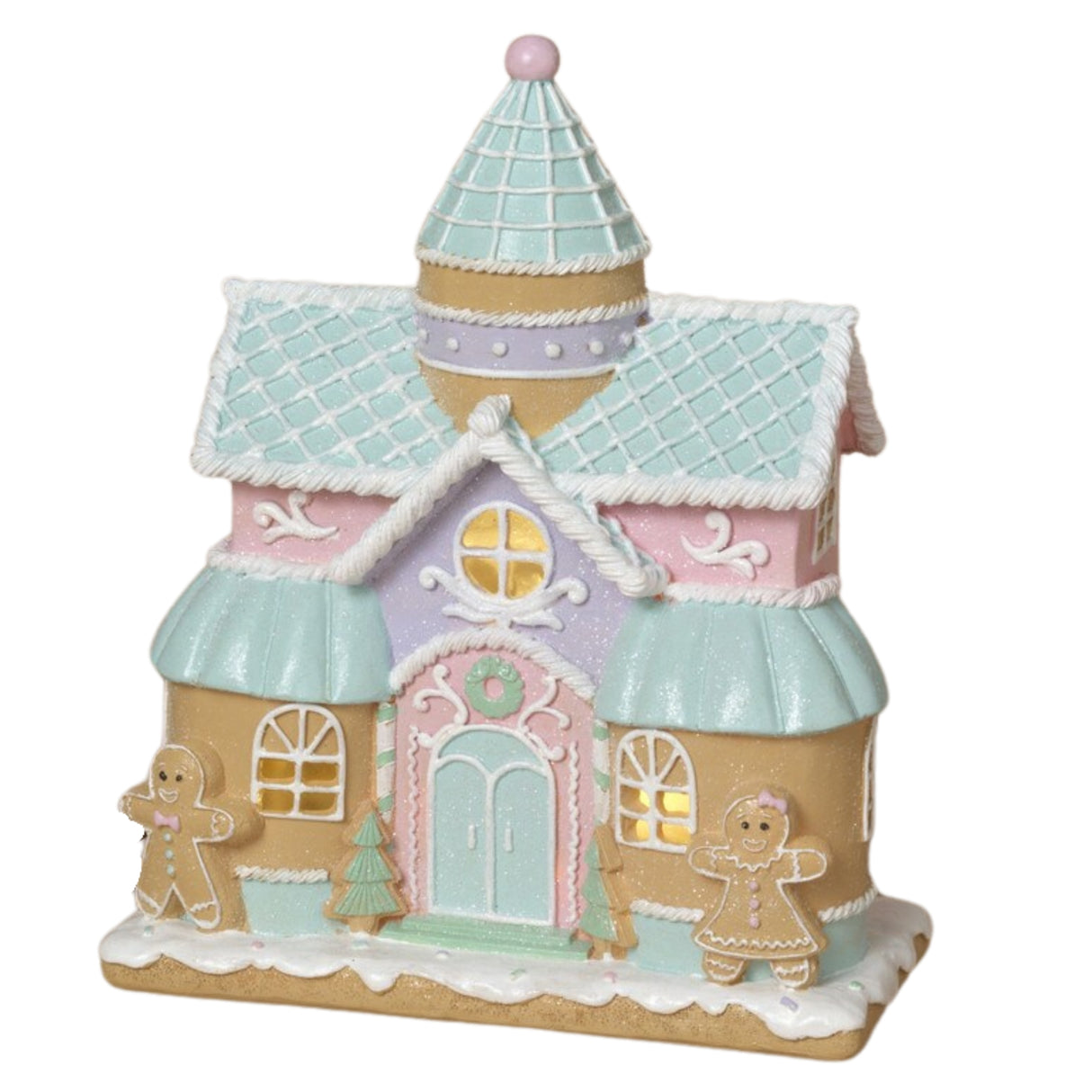 Pre-Order Gerson 10.24" Lighted Resin Holiday Ice Cream House w/ Timer 2799270