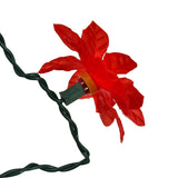 32' UL 35-Light Red Poinsettia Light Set UL0038/R