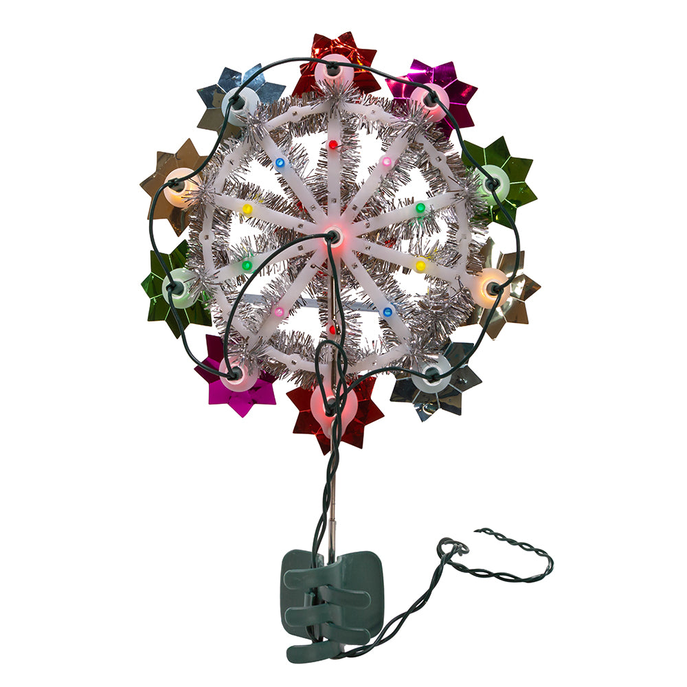 11" UL 11-Light Multicolored Retro Reflector Treetop