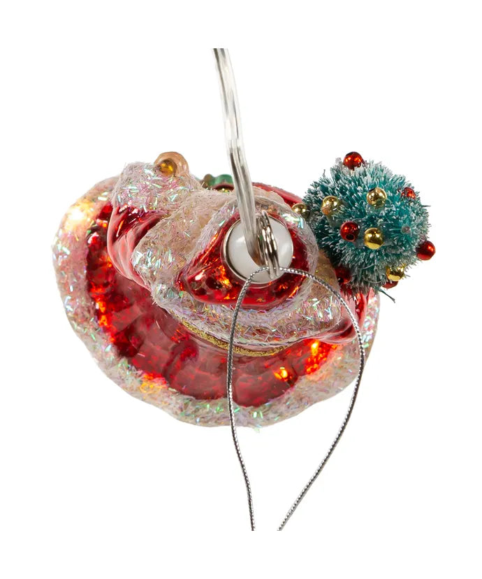 Illuminated Gems USB LED Lighted Santa With Tree Ornament